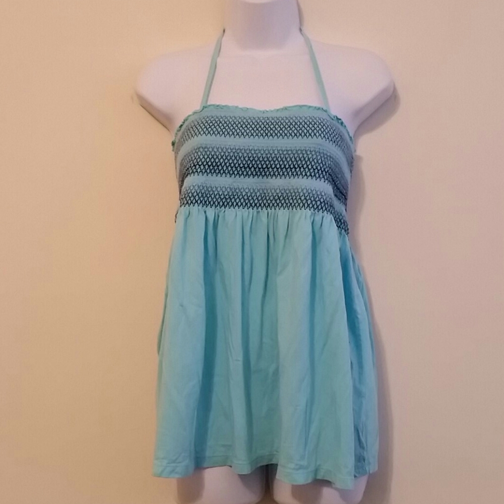 Old Navy blue halter top